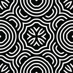 Abstract background with black and white pattern. Unique geometric vector swatch. Perfect for site backdrop, wrapping paper, wallpaper, textile and surface design. 