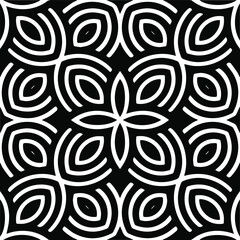 Abstract background with black and white pattern. Unique geometric vector swatch. Perfect for site backdrop, wrapping paper, wallpaper, textile and surface design. 