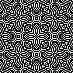 Abstract background with black and white pattern. Unique geometric vector swatch. Perfect for site backdrop, wrapping paper, wallpaper, textile and surface design. 