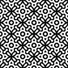 Abstract background with black and white pattern. Unique geometric vector swatch. Perfect for site backdrop, wrapping paper, wallpaper, textile and surface design. 