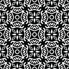 Abstract background with black and white pattern. Unique geometric vector swatch. Perfect for site backdrop, wrapping paper, wallpaper, textile and surface design. 
