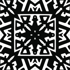 Abstract background with black and white pattern. Unique geometric vector swatch. Perfect for site backdrop, wrapping paper, wallpaper, textile and surface design. 