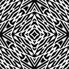 Abstract background with black and white pattern. Unique geometric vector swatch. Perfect for site backdrop, wrapping paper, wallpaper, textile and surface design. 