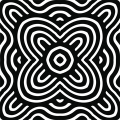 Abstract background with black and white pattern. Unique geometric vector swatch. Perfect for site backdrop, wrapping paper, wallpaper, textile and surface design. 