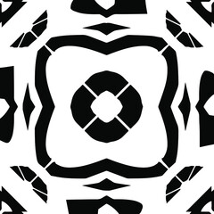 Abstract background with black and white pattern. Unique geometric vector swatch. Perfect for site backdrop, wrapping paper, wallpaper, textile and surface design. 