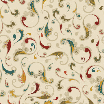 Lovely seamless hand drawn pattern, great for textiles, prints, wallpapers, wrapping - vector design