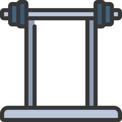 Weighted Barbell Stand Icon