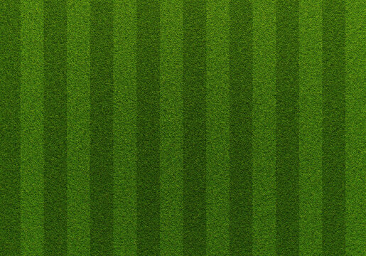 Gestreifter Fußball Rasen als Hintergrund Textur