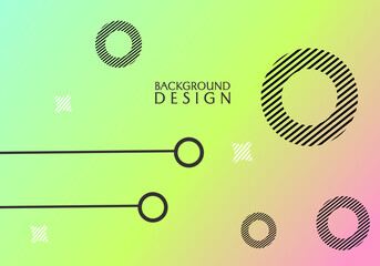 green color gradient background with abstract geometric elements. design for wallpaper, banner, website