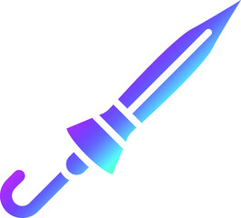 Closed umbrella Vector Icon Design Illustration