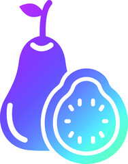 Guava Vector Icon Design Illustration