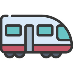 Fototapeta premium Electric Train Icon
