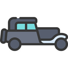 Old Long Car Icon