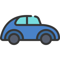 Old Rounded Car Icon