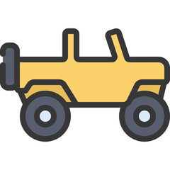 Open Top Jeep Icon
