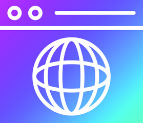 Browser Vector Icon Design Illustration