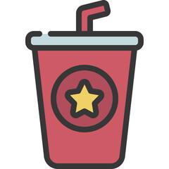 Cinema Drink Cup Icon