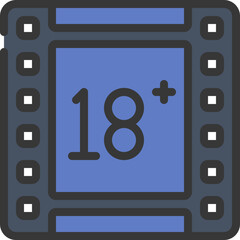 18 Plus Movie Icon