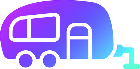 Caravan Vector Icon Design Illustration