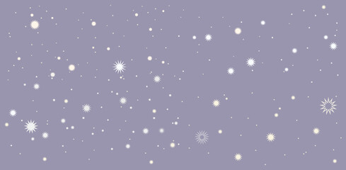 Mystical atmosphere. Background starry sky. Vector. 