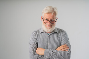 portrait of an elderly retired man