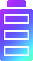 Fototapeta premium Battery Vector Icon Design Illustration