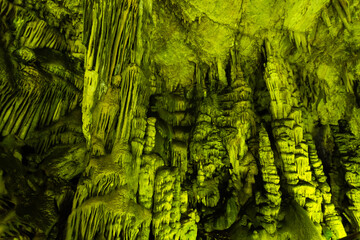 Ancient Minoan sacred Psychro cave where god Zeus was born. crete, Greece
