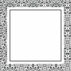 luxury mandala ornament frame for event, party, birthday, wedding invitation mock up. Oriental background design. Turkish, arabic, moroccan, islamic or indian style vector illustration