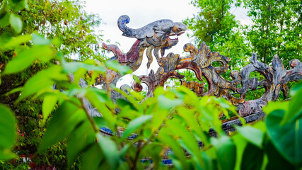 LONG SON Pagoda in Nha Trang in Vietnam. The Vietnamese resort town of Nha Trang. The main Pagoda of the city with an active monastery. 