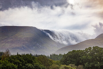 Mist and Strange Cloud Formation over Aonach Mor in the West Highlands of Scotland. © Richard Hadfield
