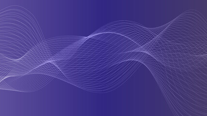 Abstract futuristic wavy stripes. Abstract wavy stroke lines. Vector illustration.