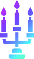 Candle Vector Icon Design Illustration