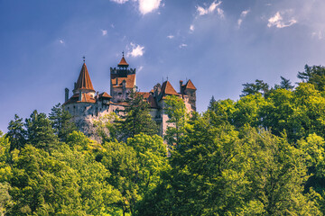 Fototapeta Bran (Dracula) historical castle of Transylvania, in Brasov region, Romania, Europe obraz