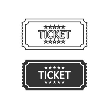Ticket icon. Coupon symbol. Sign paper of pass vector.