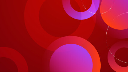 Modern geometric with red and blue colorful shape design background
