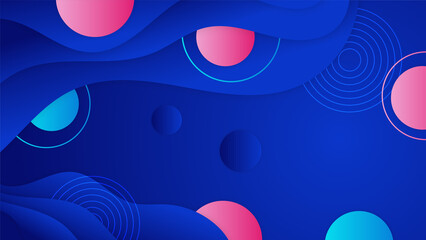 Abstract background with colorful shapes, waves, lines, circles, and pattern