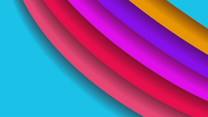 Fototapeta premium Abstract colorful rainbow background with geometric shapes