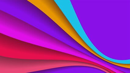 Abstract colorful rainbow background with geometric shapes