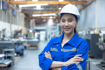 Professional industry engineer worker wearing uniform.