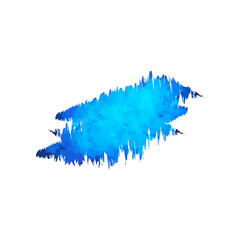 Blue watercolor painting brush design