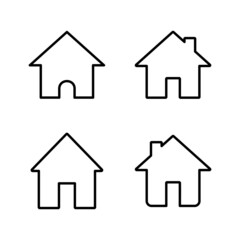Fototapeta premium House icon vector. Home sign and symbol