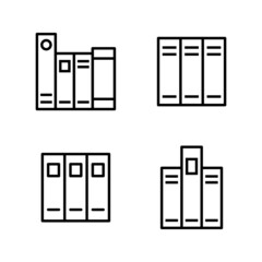 Library icon vector. education sign and symbol