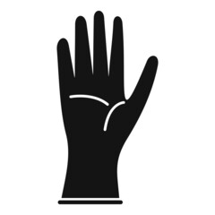Surgical glove icon simple vector. Medical latex