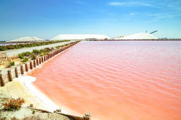 Aigues Mortes Salinen, Salzseen, Frankreich 