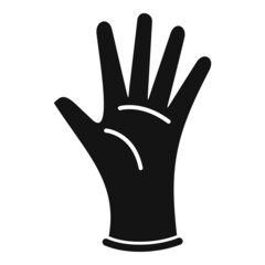 Plastic glove icon simple vector. Doctor rubber