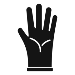 Obraz premium Clean glove icon simple vector. Surgical latex