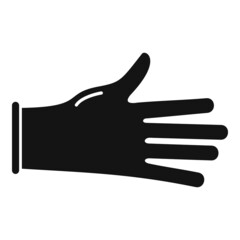 Protective glove icon simple vector. Medical latex