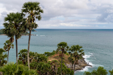 Fototapeta premium Promthep cape the destination of tourist at Phuket, Thailand