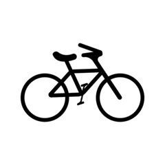 Bike vector icon isolatedon white