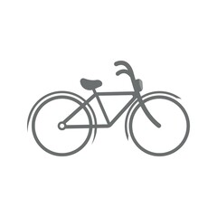 Fototapeta premium Bike vector icon isolatedon white